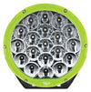 Hulk 4x4 7" Round Led Driving Lamp - Green Bezel