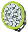Hulk 4x4 7" Round Led Driving Lamp - Green Bezel