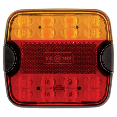 Hulk 4x4 Led Stop/Tail/Indicator Lamp 9-33V w/ Reflex Reflector - Red/Amber