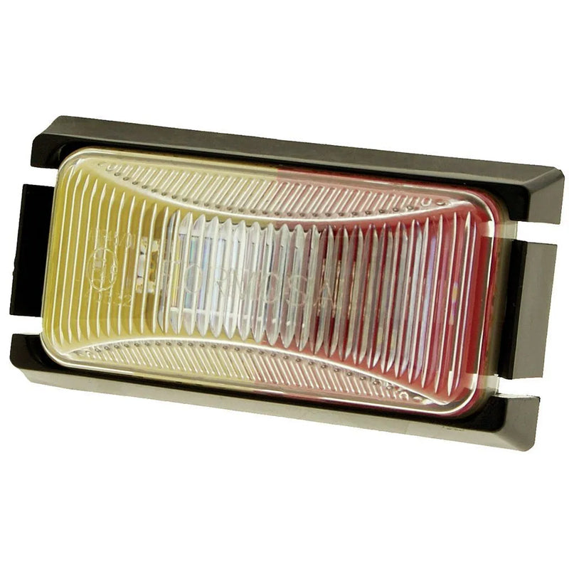 Hulk 4x4 Led Side Marker Lamp 12/24V Black Base - Red/Amber