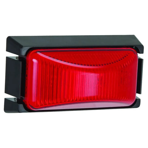 Hulk 4x4 Led Side Marker Lamp 12/24V Black Base - Red