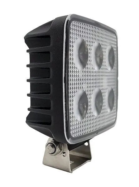 Hulk 4x4 LED SQUARE WORKLAMP FLOOD BEAM 60 Deg 9-36V 24W 24 LEDs BLACK