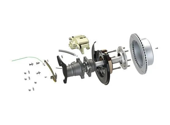 Hulk 4x4 Rear Drum to Disc Brake Conversion Kit - Inc Bearings (D-Max 2012+)