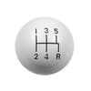 Hurst Shift Knob - 5-Speed Pattern - White Fits Shifters with 3/8-16 Threads