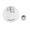Hurst 1630040 Shift Knob - 6 Speed - White Fits Shifters