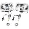 Jeep Wrangler MAXPEEDINGRODS 7x6 Inch Bank 1&2 LED Headlights Conversion Kit Assembly H4