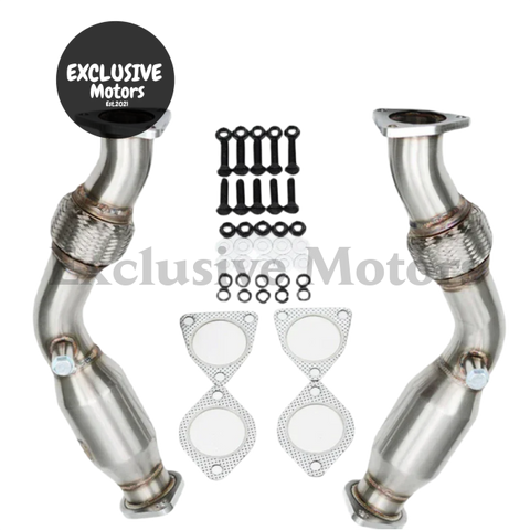 Nissan 07+ 350Z, 370Z, G37 Downpipe with Flexpipe (VQ35HR, VQ37HR)