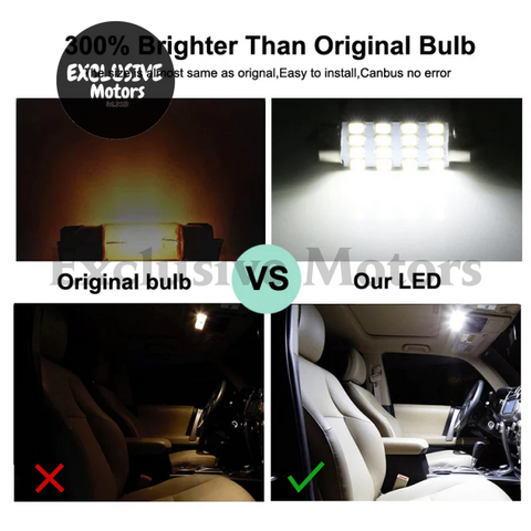 Mitsubishi Pajero Sport LED Interior Light Bulb Kit (1996-2023)