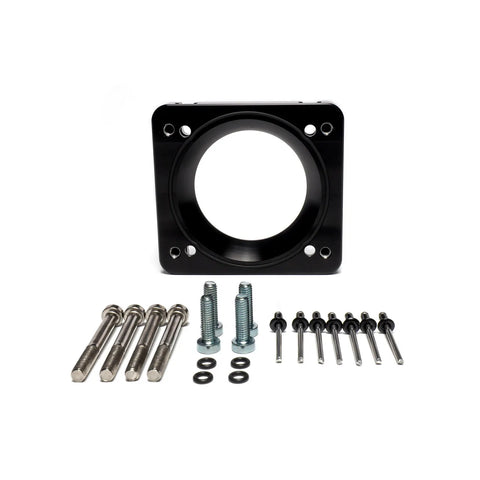 IAG Performance Big Bore 76mm Throttle Body Adapter for Cosworth Intake Manifold - Black Finish (FXT 04-08/ STI 04+...