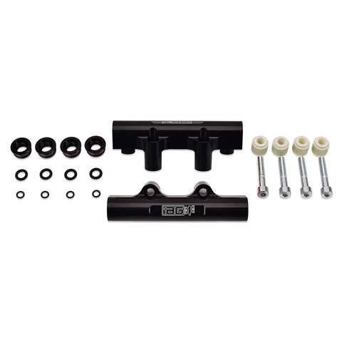 IAG Performance Side Feed to Top Feed Fuel Rail Conversion Kit - Black Finish (STI 04-06/LGT 05-07) — fits Subaru F...