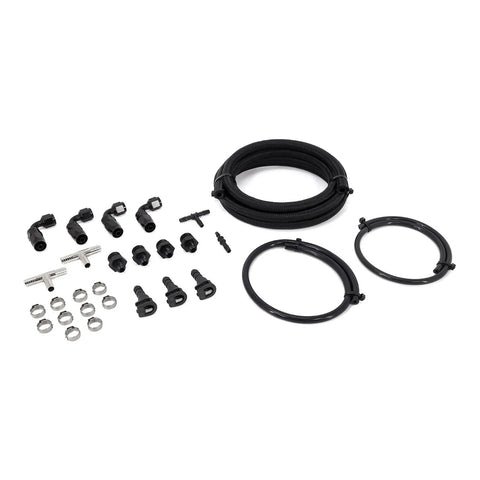IAG Performance Braided Fuel Line & Fitting Kit for Top Feed Fuel Rails & OEM FPR (STI 04-06)