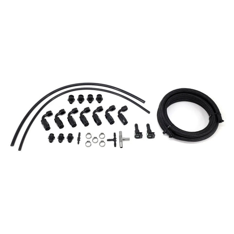 IAG Performance Braided Fuel Line & Fitting Kit for Top Feed Fuel Rails & -6AN Aftermarket FPR (FXT 06-13/WRX 02-14)