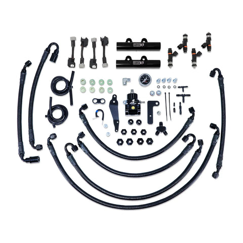 IAG Performance PTFE Flex Fuel System Kit w/ FIC Injectors, Aeromotive FPR, Fuel Rails 1000cc (WRX 08-14/STI 08-21)...