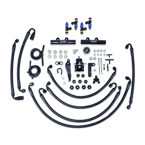 IAG Performance PTFE Flex Fuel System Kit w/ FIC Injectors, Aeromotive FPR, Fuel Rails 2150cc (WRX 08-14/STI 08-21)...