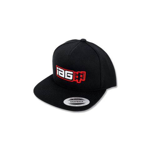 IAG Performance Boxer Logo Embroidered Snapback Cap - Black