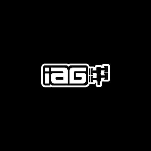 IAG Performance 6 Inch Gloss White Die Cut Sticker - Sold Individually