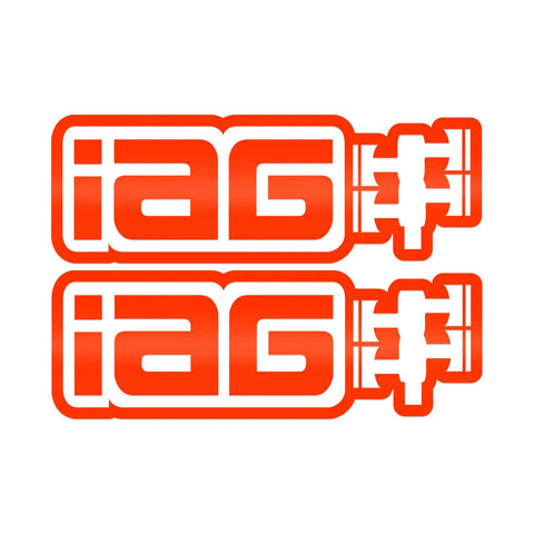 IAG Performance 20 Inch Red Die Cut Sticker - Sold as 1 Pair