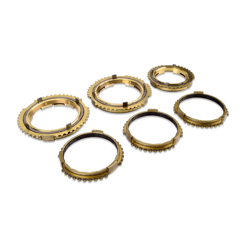 IAG Performance 6 Speed Synchro Set 1st - 3rd Brass / 4th - 6th Carbon Faced - Brass (STI 08-21) — fits Subaru STI