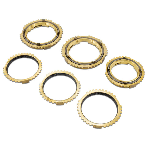 IAG Performance 6MT 1 - 6 Brass Synchro Gear Set with Gears 1 - 6 Carbon Faced Brass (STI 08+) — fits Subaru STI