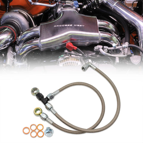 IAG Performance Garrett GT Series Turbo Oil Feed & AVCS Line (WRX 06-14/STI 04-21) — fits Subaru Forester