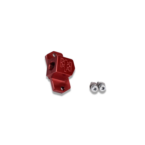 IAG Performance Replacement Blow Off Valve Elbow - Red (WRX 02-14/STI 04-21) — fits Subaru Forester