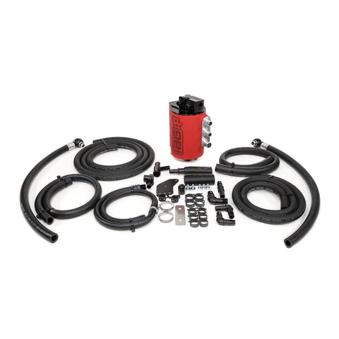 IAG Performance LHD Only! - V3 Street Series Air / Oil Separator - Red (WRX 10-14/STI 10-21)