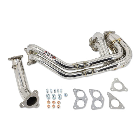 IAG Performance Unequal Length 3-Bolt Header & Uppipe (WRX 02-14/STI 04-21) — fits Subaru Forester