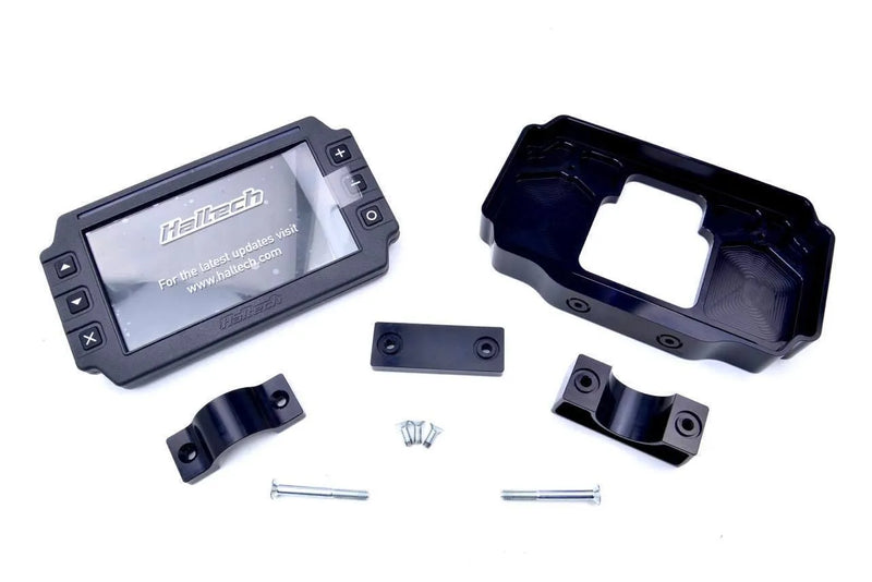 Platinum Racing Products Haltech IC7 Display Dash Mount Steering Column Mount - 38mm / Yes - Add 10mm Spacer / Blue