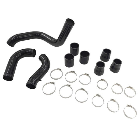 Intercooler Piping Kit With Joints & Clamps Black to suit Nissan Navara D40 Turbo 2.5L YD25DDTI — image 2