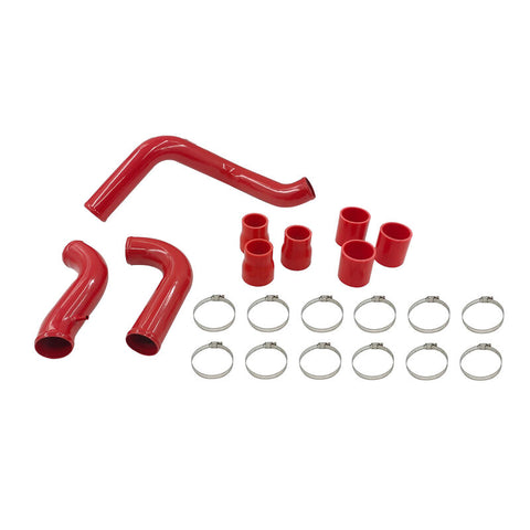 Intercooler Piping Kit With Joints & Clamps Red to suit Nissan Navara D40 Turbo 2.5L YD25DDTI Engine — image 2