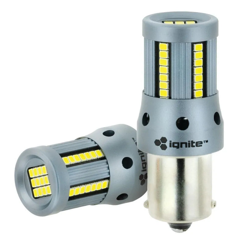 Ignite BA15S Base White 12V 1500 Lumens PK2