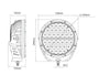 Ironman 4x4 Meteor 102W 9 LED w/ Daytime Running Light - Driving Light - Single