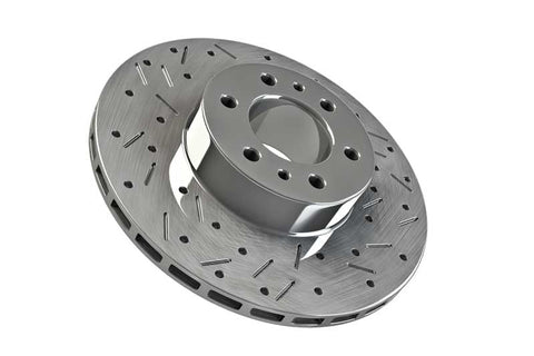 High Performance Dimpled And Slotted Rear Disc Rotor - Terrain Tamer - Toyota Prado 90 Series - Terrain Tamer