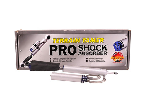 Terrain Tamer Pro Shock Absorber Rear Pair Remote Res 8 Stage Adjust 50mm Lift - Toyota Landcruiser 80 Series - Terrain Tamer