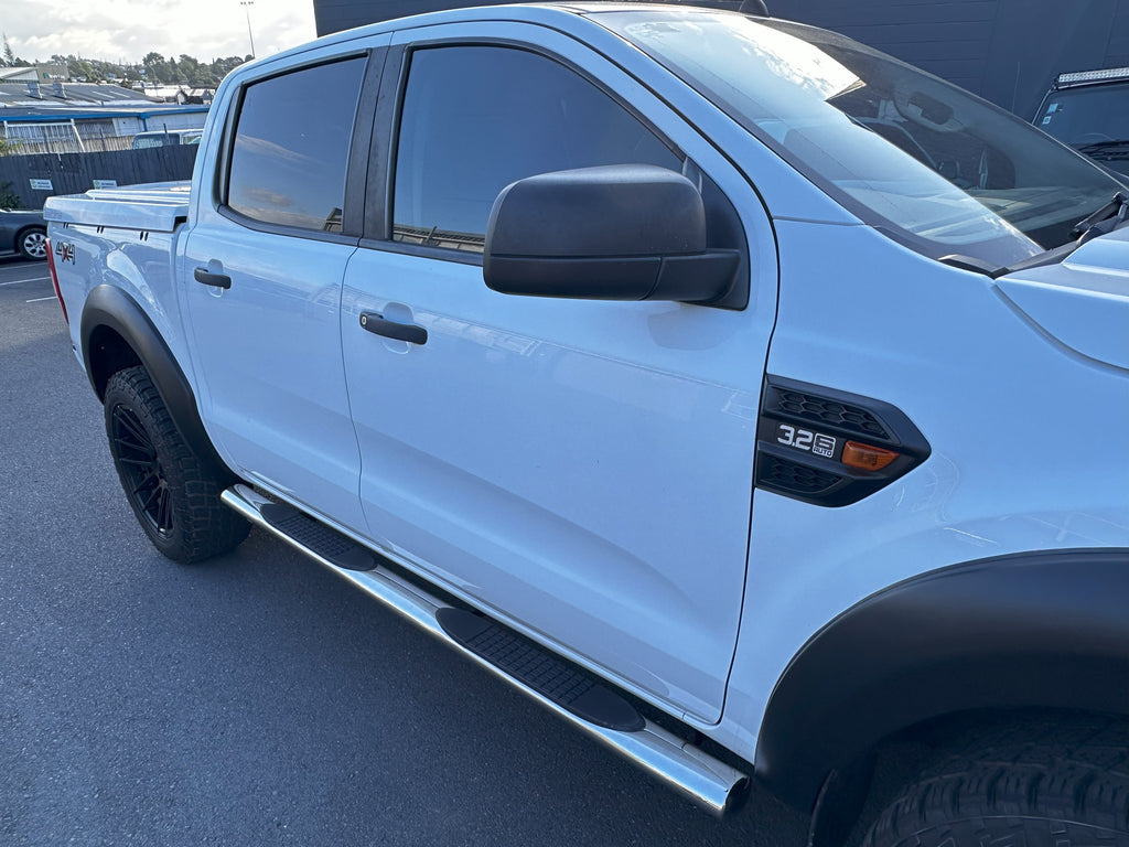 Running Board 4 inch Oval Stainless Steel Ranger Double Cab