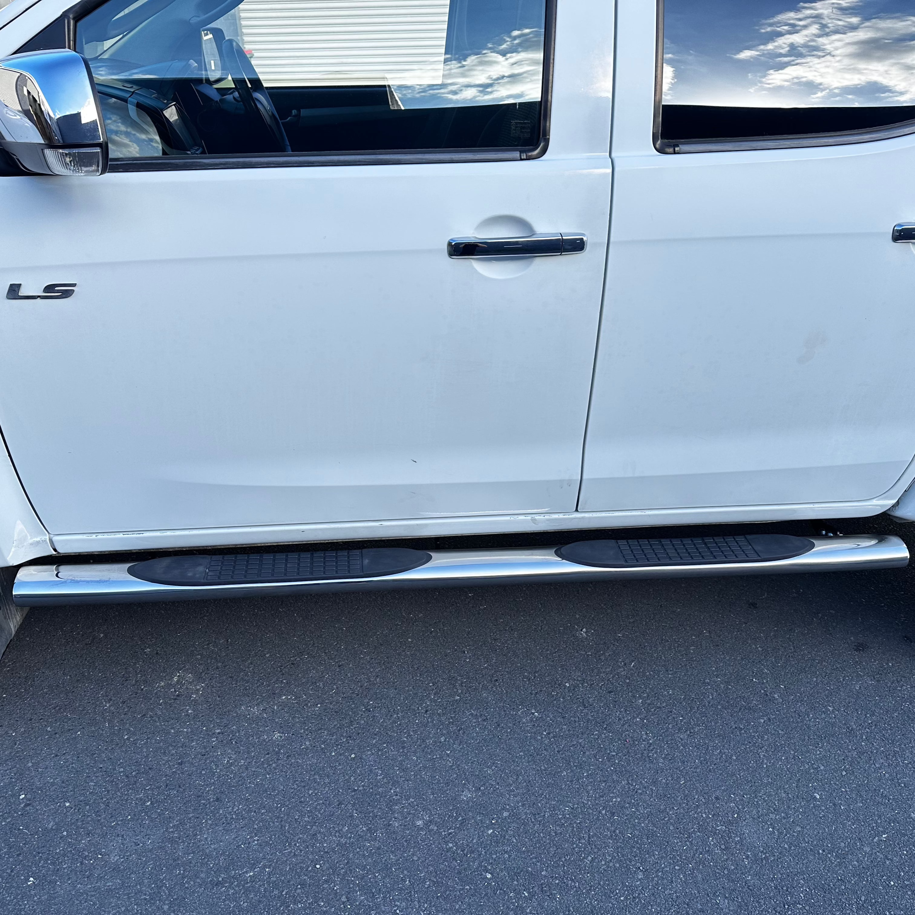 Running Board 4 inch Oval Tube Stainless Steel Hilux Vigo 2005-2015 Double Cab