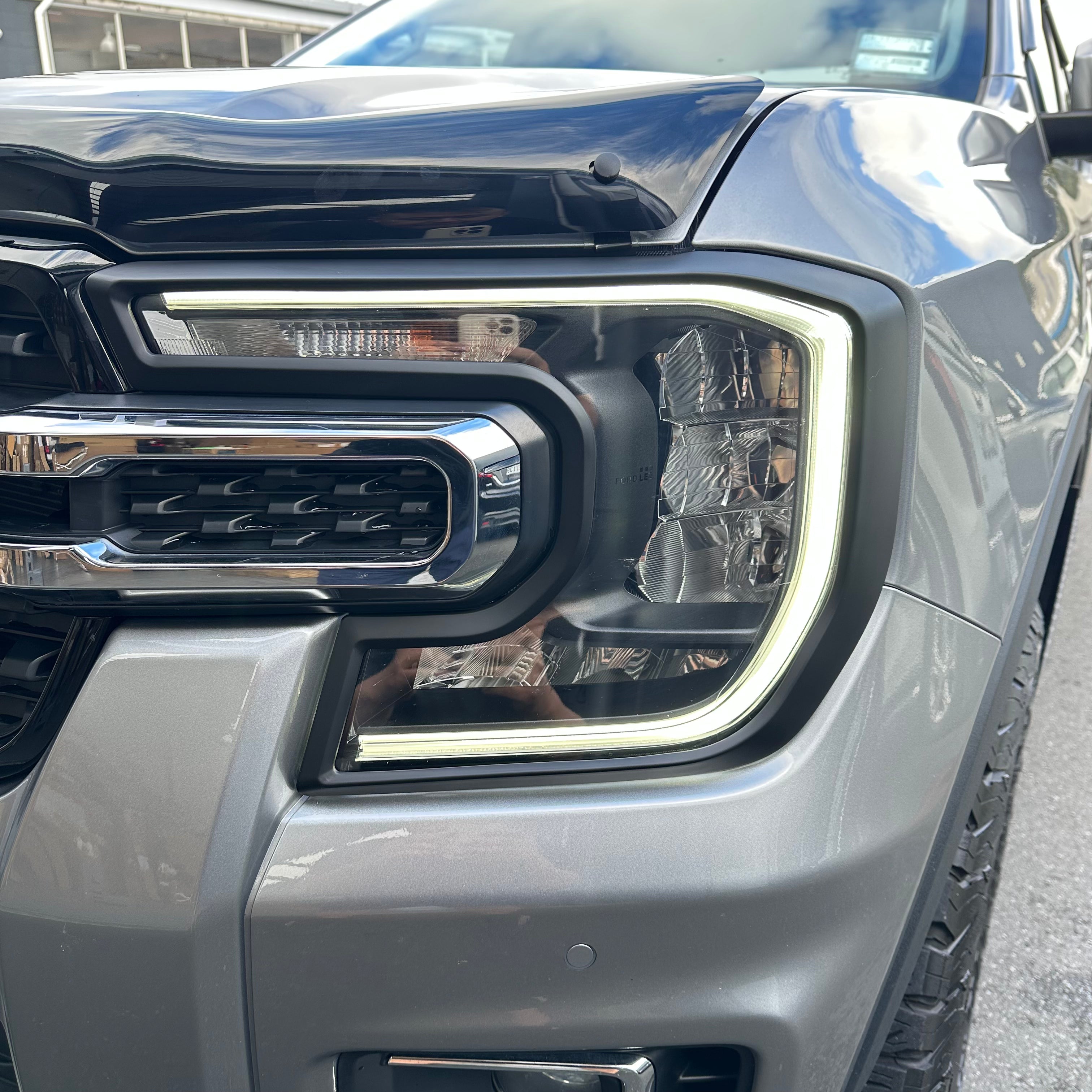 Headlight Covers Ford Ranger 2022+ New Ranger Matte black/Everest 2022+ New Everest