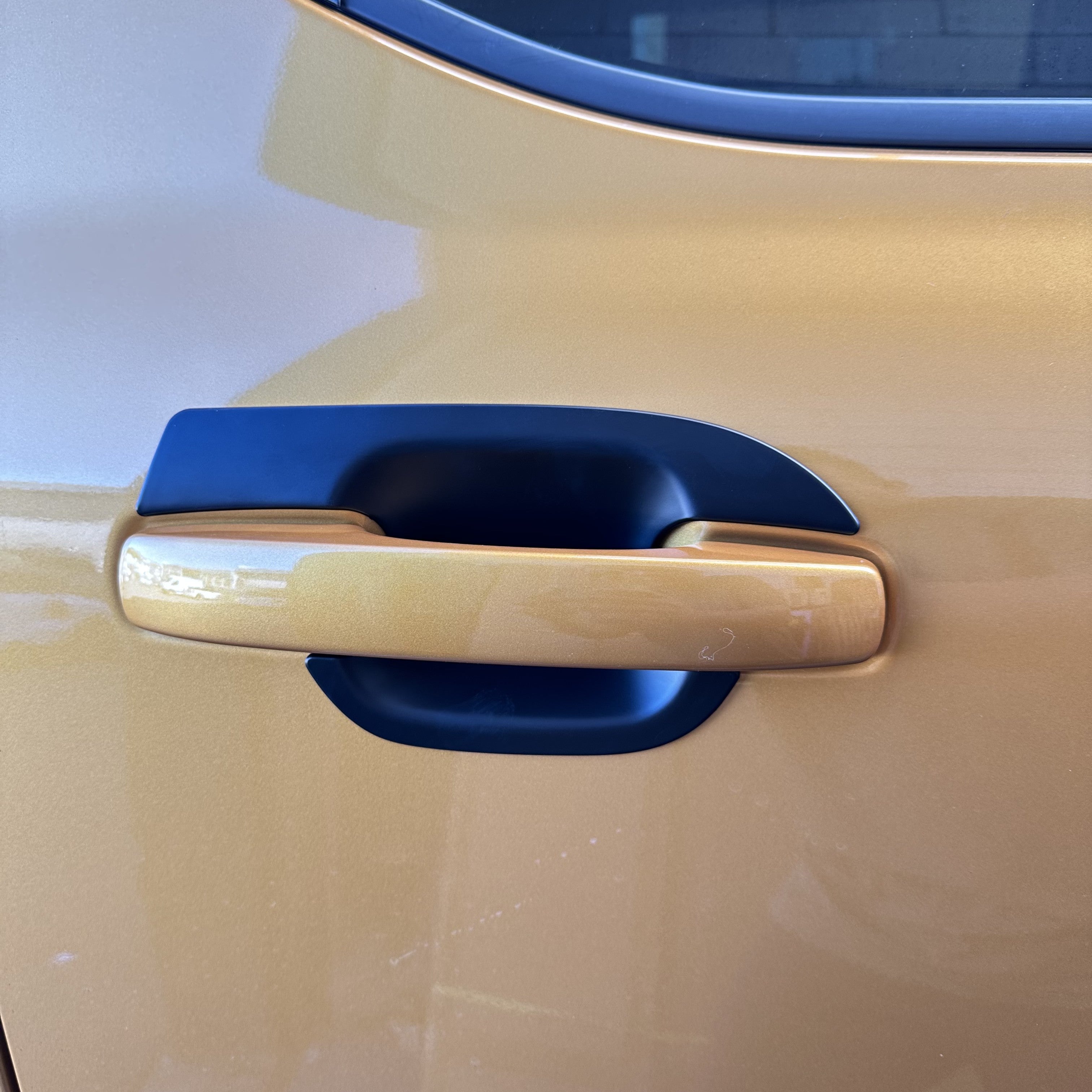 Matte Black Door Bowl Inserts for Ford Ranger 2022 4‑Piece