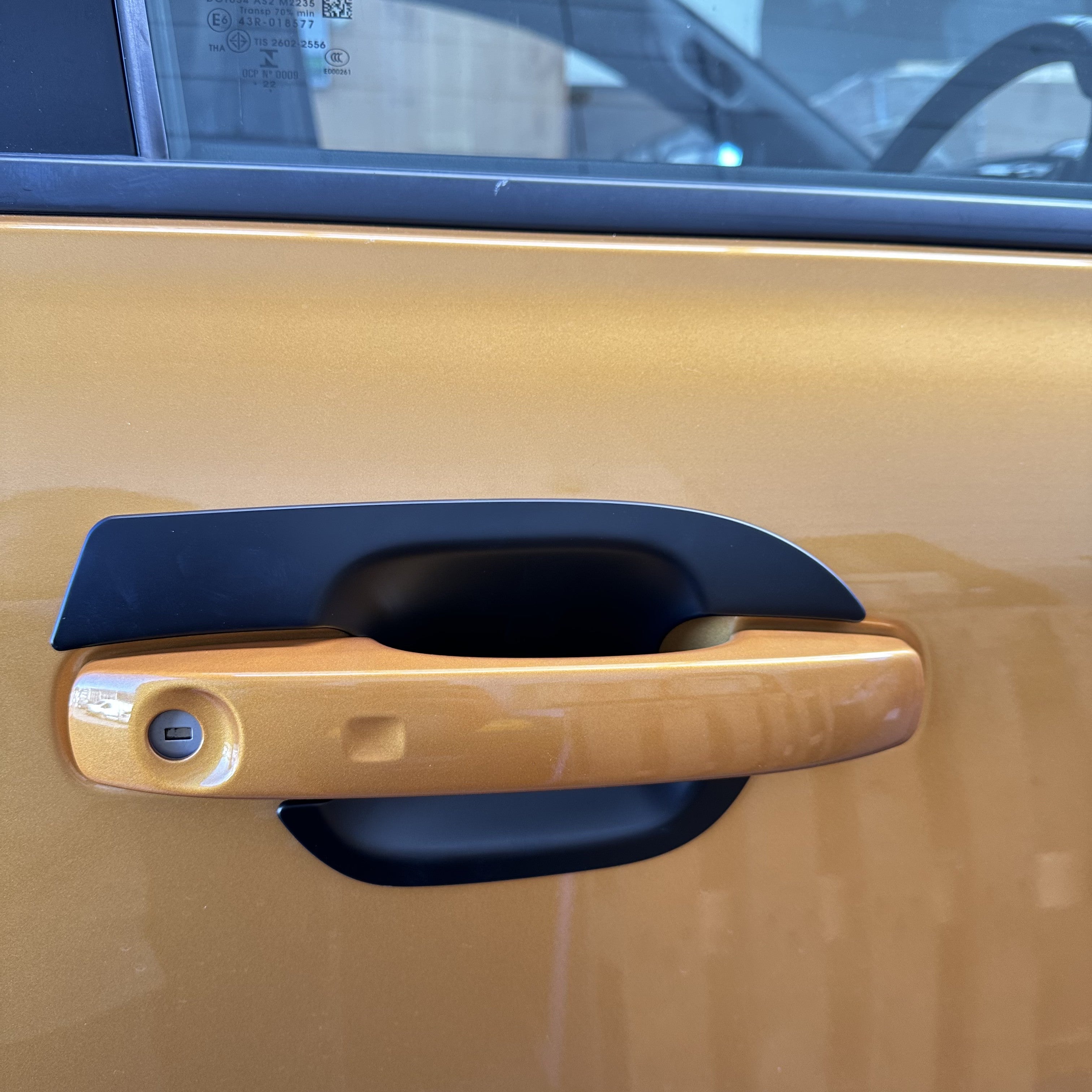 Matte Black Door Bowl Inserts for Ford Ranger 2022 4‑Piece