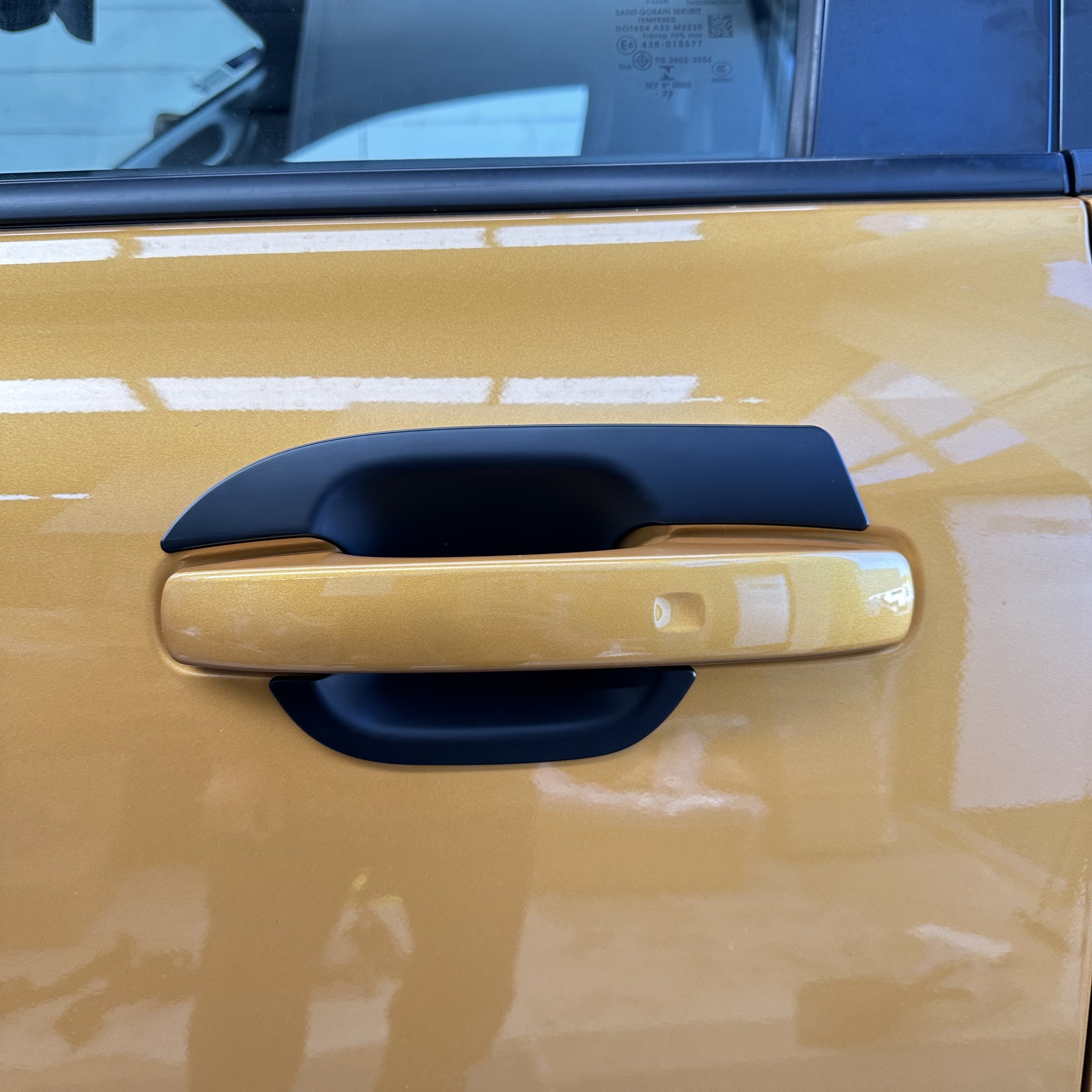 Matte Black Door Bowl Inserts for Ford Ranger 2022 4‑Piece