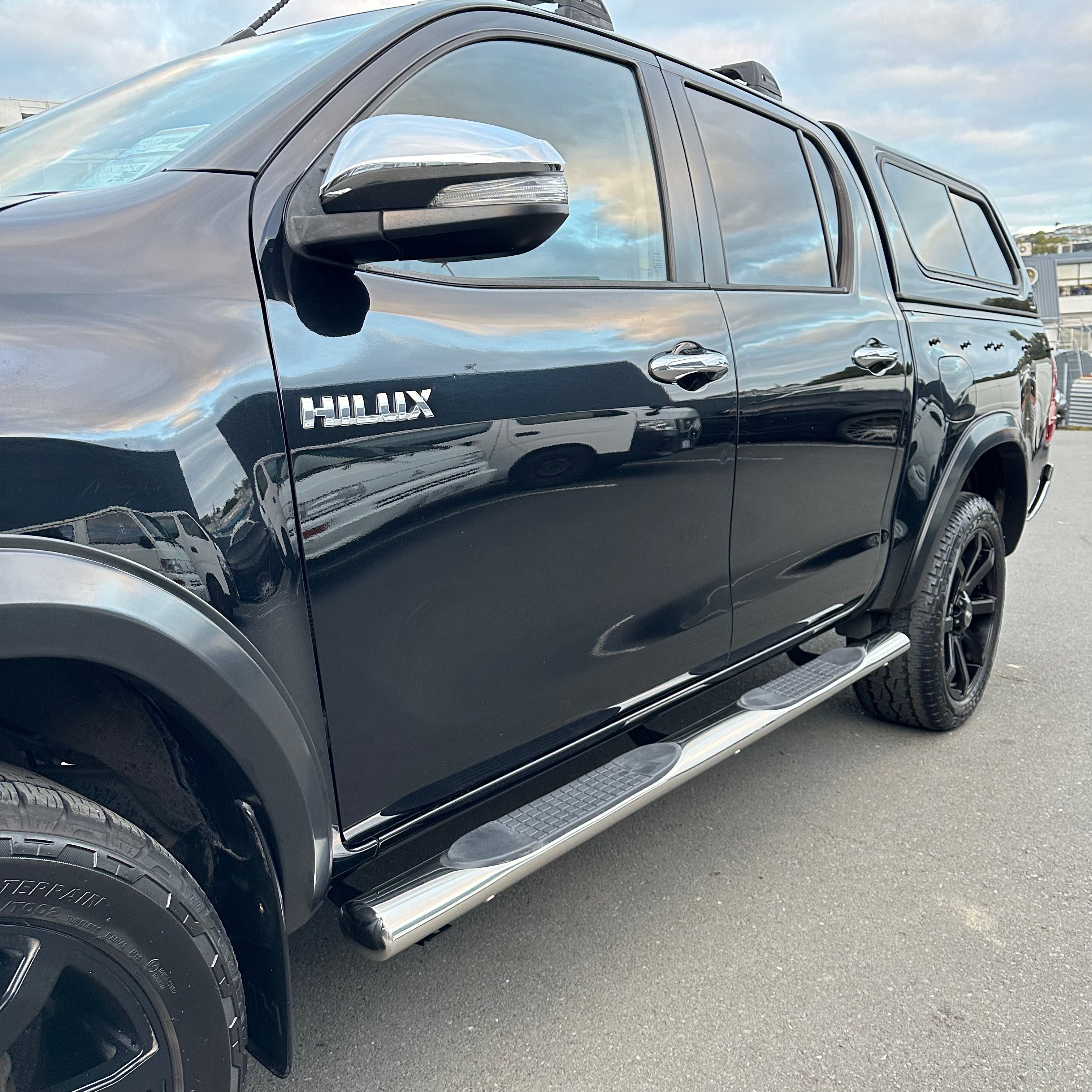 Running Board 4 inch Oval Tube Stainless Steel Hilux Revo 2015-Current Double Cab