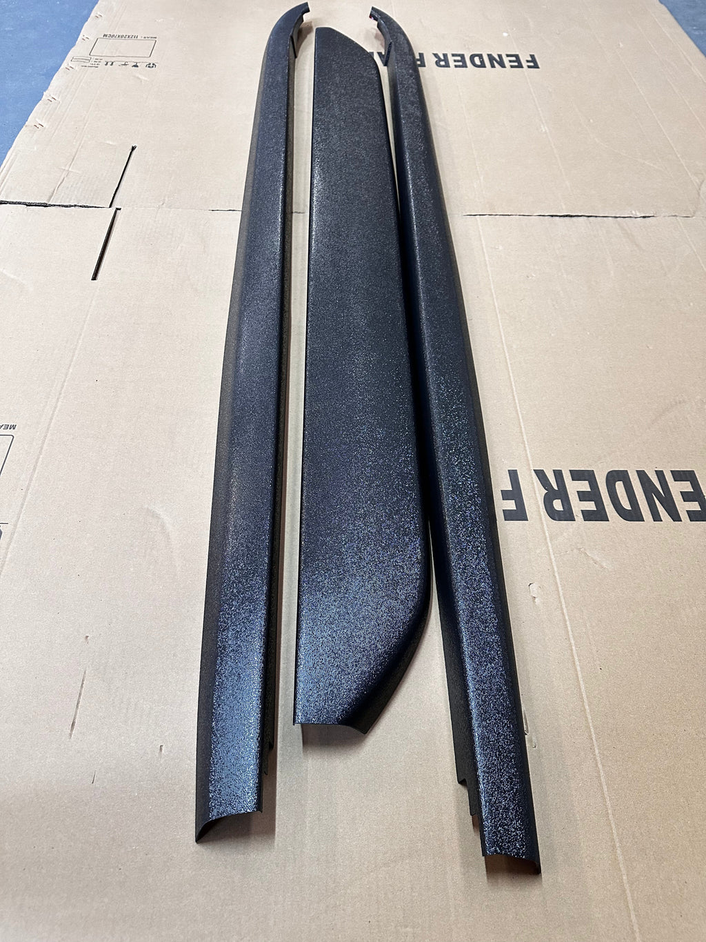 Bedside Rail Covers-3 Piece Set Nissan Navara NP300 2015-2020 Textured Black
