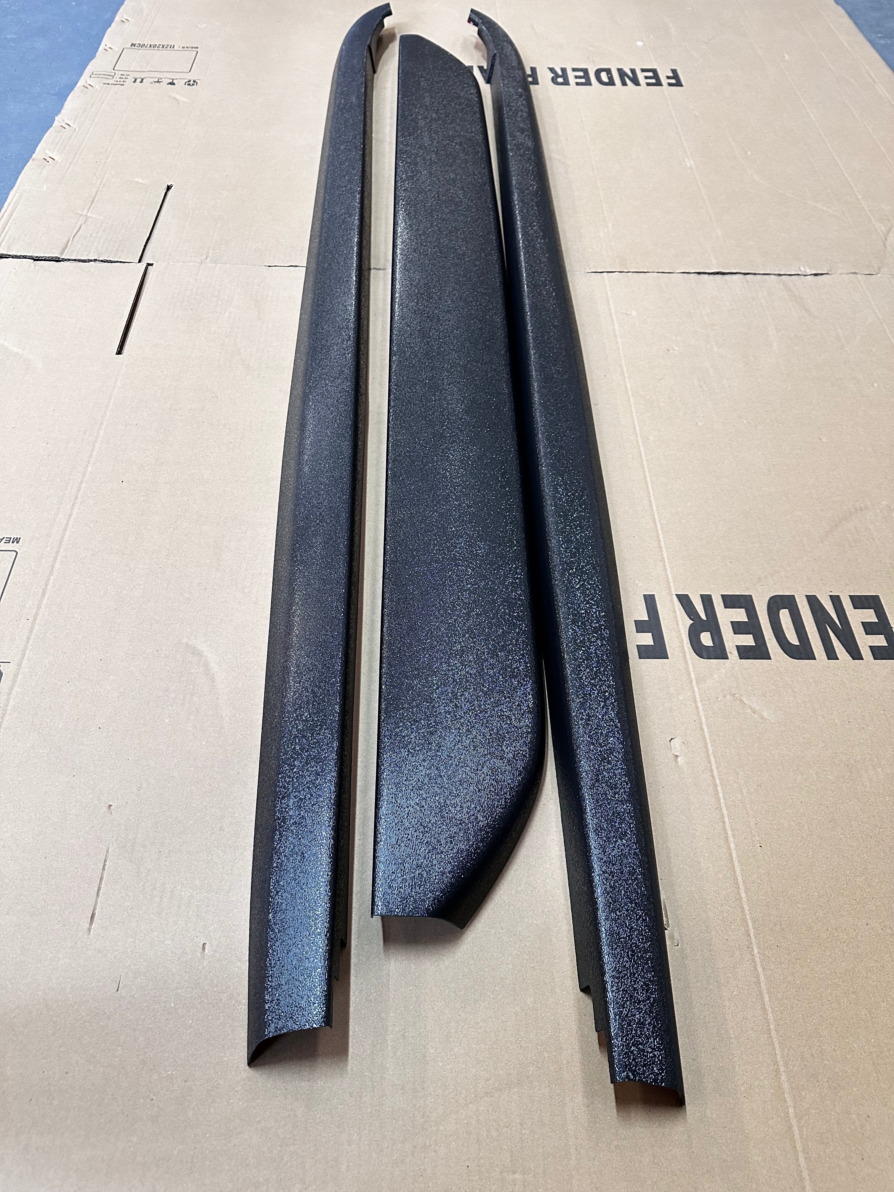 Bedside Rail Covers-3 Piece Set Nissan Navara NP300 2015-2020 Textured Black