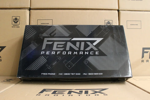 Fenix Radiators Bar & Plate Intercooler - 280x300x65mm. 2.5" Outlets - Black