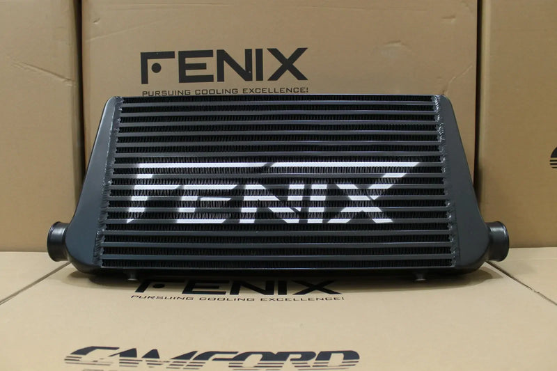Fenix Radiators Bar & Plate Intercooler - Core Size 300x600x76mm. 3.0" Outlets - Black
