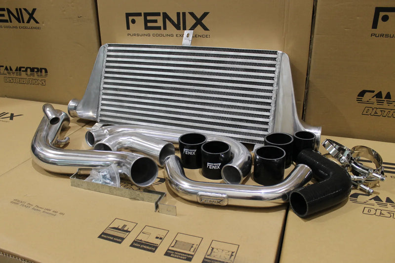Fenix Radiators Front Mount Intercooler Kit (Silvia S14 S15) - Satin Black — fits Nissan Silvia