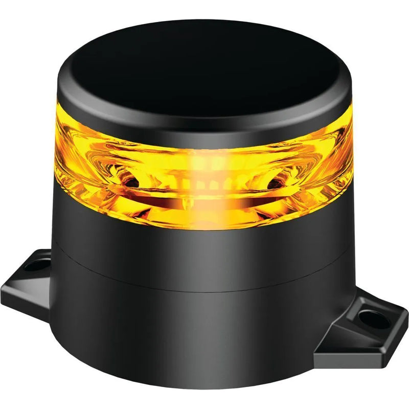 Ignite LED Amber Beacon 10-80V 10X Strobe & 2X Rotating Patterns Low Profile Class I 2 Bolt Metal Mount