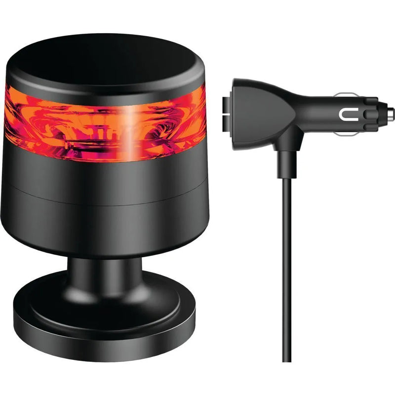 Ignite LED Red Beacon 10-80V Magnet Mount 10X Strobe 2X Rot Patterns Low Profile Class I