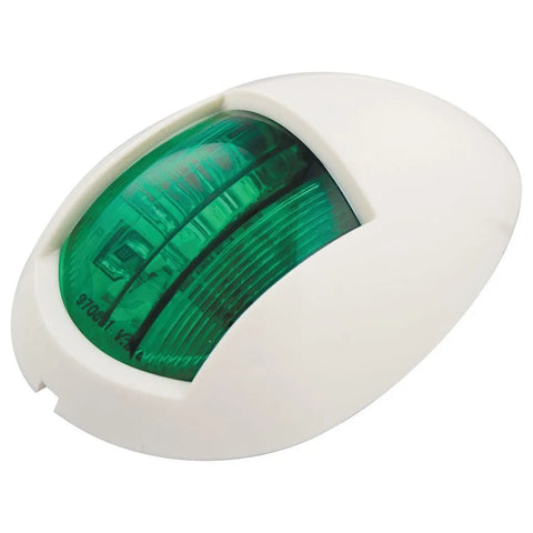Ignite LED Starboard Nav Lamp 12/24V Green With White Housing