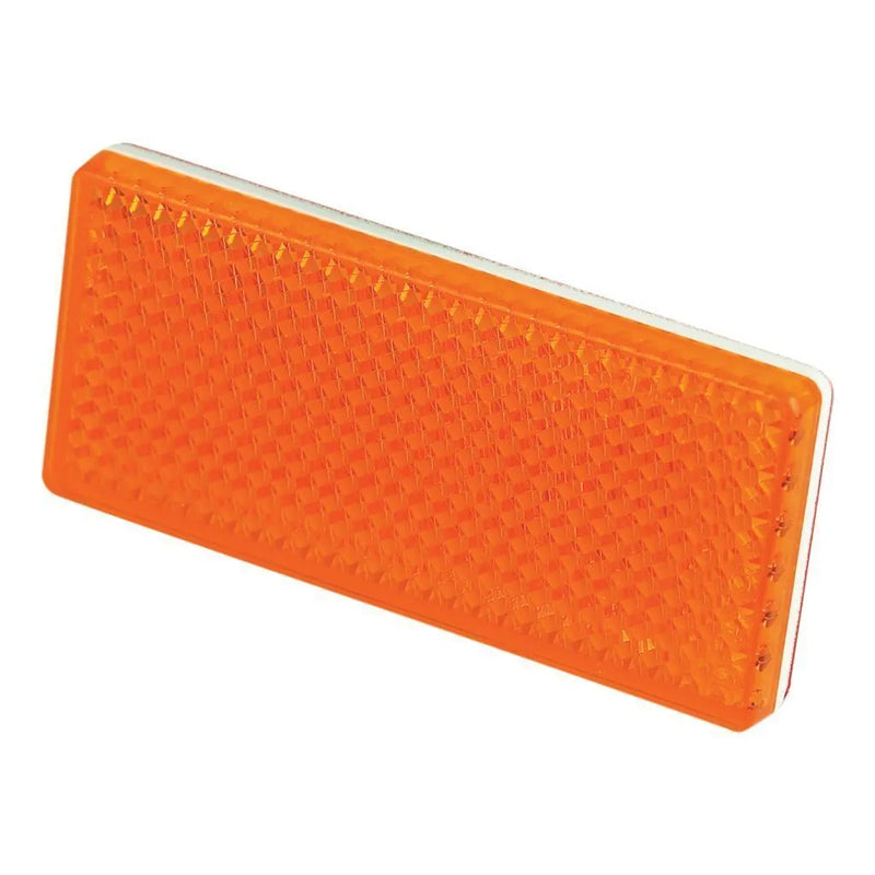Ignite Pkt 2 Amber Reflector 3M Self Adhesive Mounting Base 70 X 30 X 6mm